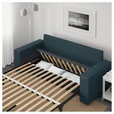 Vilasund 3er Bettsofa Hillared Dunkelblau Ikea Bett Sofa Bett Bettsofa