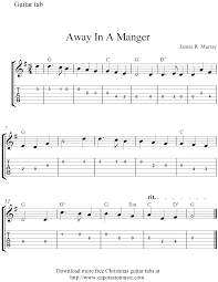 These 20 songs with easy guitar chords are perfect for practicing and. Free Sheet Music Scores Free Easy Christmas Guitar Tablature Sheet Music Away In A Manger Guitar Tabs Guitar Songs For Beginners Guitar Chords For Songs