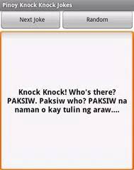 Posted by 9 years ago. Pinoy Knock Knock Jokes 2021