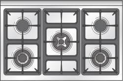 Features such as sealed gas burners, european convection and flame failure safety devices combine for the ultimate in cooking performance. Verona Vdfsgg365w 36 Single Oven All Gas Range Vdfsgg365w Eatontown Tv Appliance