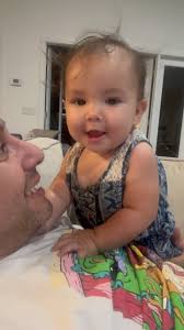 Finally, she said DaDa, ., . Turn volume up , ., You hear it a