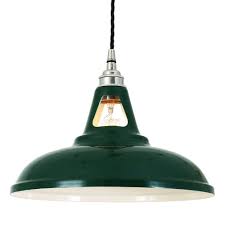 From its wide shade and neat design, you can feel its industrial style at your first glance. Mullan Lighting Mlp372 Vienna Industrial Pendant Light In Racing Green