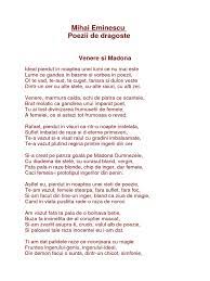 Albă ca zăpada iernii, dulce ca o zi de vară; Mihai Eminescu