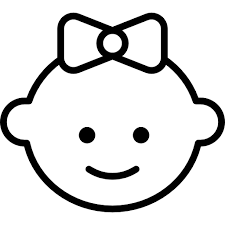 Baby Girl Free Vector Icons Designed By Iconnice Baby Icon Cute Disney Drawings Instagram Baby