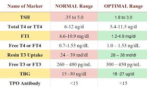 optimal and normal thyroid levels mamma health