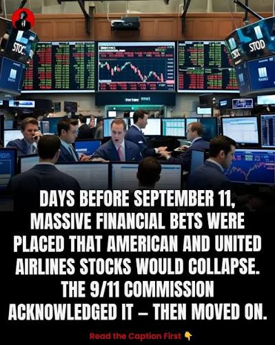 In the days before 9/11 there really was unusual options activity that fueled controversy, especially heavy put-option buying in the airlines later used in the attacks, notably United Airlines (UAL) and AMR (