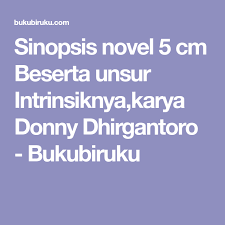 Sinopsis Novel 5 Cm Beserta Unsur Intrinsiknya Karya Donny Dhirgantoro Bukubiruku Novel
