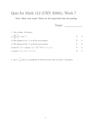 Alexander the great, isn't called great for no reason, as many know, he accomplished a lot in his short lifetime. Elementary Functions Quiz Questions Math 112 Docsity
