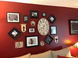 Living Room Wall Decor Wall Collage Red Wall Red Wall Decor Red Walls Decor