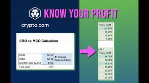 Cro Profit Calculator Know Exactly How Much Can You Earn With Crypto Com Youtube