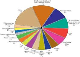 Pie Chart Graph Showing The Percentage Of Sodium Intake