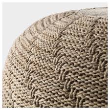 Sandared Pouffe Beige 17 3 4 Pouffe Fabric Ottoman Ikea