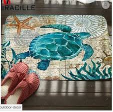 Great savings free delivery / collection on many items. Miracille Marine Style Door Mat Floor Carpet For Living Room Sea Turtle Pattern Backcountryhomedecor Turtle Decor Patterned Carpet Turtle Pattern