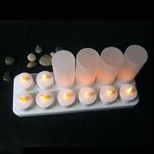 Sarjli Led Mum 12 Li Set 500 00 Tl Kdv Tea Light Mum Led Mumlar