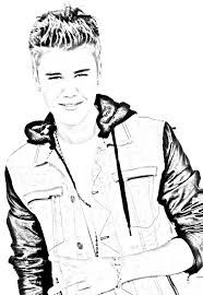 Free printable justin bieber with hearts coloring page. Justin Beiber For Print And Color Coloring Pages