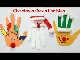 Making a christmas card is a fun and entertaining activity with an emphasis on creating a keepsake with sentimental value. Diy Christmas Cards For Kids Making Easy Hand Print Card Kids Christmas Craft Ideas Youtube