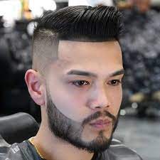 Comb Over Quiff High Bald Fade Cool Beard Design Comb Over Haircut Combover Hairstyles Combover Hairstyles For Men