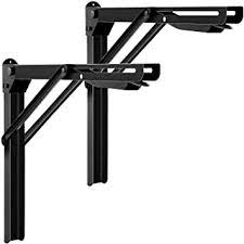 Shop for 24 inch shelf at bed bath & beyond. Wallmaster 2 X 24 Inch Black Heavy Duty Steel Shelf Brackets Foldable Table Workbench Space Saving Diy Bracket Amazon De Business Industry Science