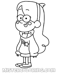 Mabel Pines Silly Gravity Falls Coloring Pages For Kids Doodle Desenleri Boyama Kagidi Disney Cizimleri