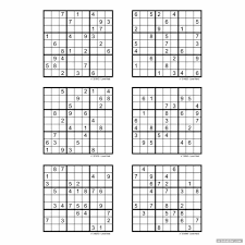 printable sudoku puzzles free 6 per page high resolution printable
