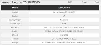 Lenovo Also Lists Nvidia Geforce Rtx 3070 Super Videocardz Com
