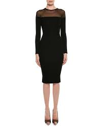 Tom Ford Round Neck Illusion Yoke Silk Knit Cocktail Dress Knit Cocktail Dress Cocktail Dress Trendy Cocktail Dresses