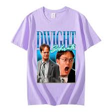 Dwight Schrute Homage Graphic T Shirt Tv Series The Office Michael Scott  Jim Halpert T-shirt Men Women Cotton Casual T-shirts