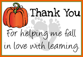 Copy space on the left side and at the bottom. Free Fall Thank You Notes For Teachers 3 Dinosaurs