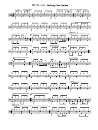 Es könnte nicht stärker vom herzen kommen. Nothing Else Matters Drums Pdf American Songs Song Recordings