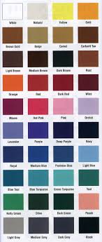 Ykk Color Chart Invisible Zippers Zippers For Sewing