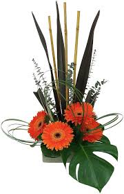 Lush Zen Garden Tropical Flower Arrangements Modern Flowers Arrangements Design Tropical Floral Arrangements
