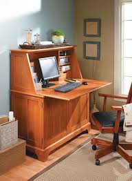Drop down lid with durable hardwear. Drop Front Desk Woodworking Project Woodsmith Plans