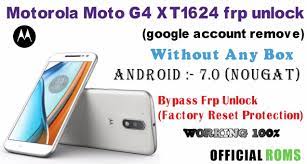 In case, you need a moto g5 frp unlock tool, go for moto universal frp tool. Motorola Moto G4 Xt1624 Frp Unlock Google Account Remove