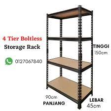 Besi siku lubang ukuran 4cm x 4cm x 1.5mm panjang 3m sebanyak 34 batang yang dipotong menjadi. Heavy Duty Rak Besi Beringkat For Home Kitchen Storage Rack Rak Besi Diy Boltless Rack 5ft X 3ft X 1 5ft Shopee Singapore