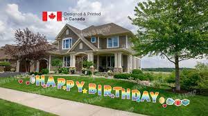 See more ideas about yard . Happy Birthday Rainbow Style Letters Yard Card Sets 18 Tall Total Artsoft Expo Solutions Inc
