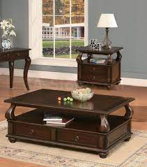 Amado Espresso 3 Pc Occasional Table Set Coffee Table And 2 End Tables Acme Furniture Coffee Table Living Room Table Sets Coffee Table Wood