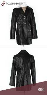 Wilsons Leather Faux Leather Jacket 100 Polyester Faux Leather Dry Cleaning Only Midi Length Back Of It Clothes Design Wilsons Leather Faux Leather Jackets