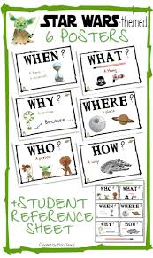 Wh Questions Posters And Reference Sheet Star Wars Themed Star Wars Classroom Theme Star Wars Classroom This Or That Questions