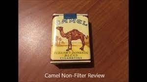Camel cigarettes contain a blend of choice turkish and american tobaccos to bring you a full smoking satisfaction with camel quality. Camel Non Filter Cigarette Review Youtube