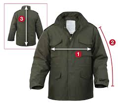 Rothco M 65 Jackets Size Chart