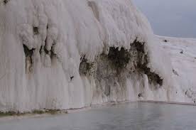 What is the cotton castle made of. Pamukkale The Cotton Castle