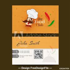 They're loud and draw the eye. Restaurant Business Card Design Vector Free Download