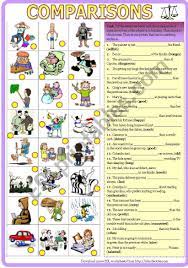 Free esl worksheets and answer keys for comparatives adjectives : Comparisons Gap Fill With Key Comparative Superlative Esl Worksheet By Kisdobos