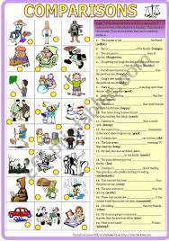 Printable resources for esl teachers and kids. Comparisons Gap Fill With Key Comparative Superlative Esl Worksheet By Kisdobos