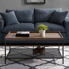 Frankie Tray Top Dark Walnut Coffee Table By River Street Designs Walmart Com In 2020 Coffee Table Industrial Coffee Table Coffee Table Wood