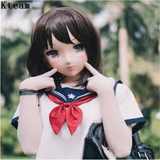 Big doll anime eyes (ball jointed doll). Female Sweet Girl Latex Half Head Kigurumi Mask Eyes Cosplay Japanese Anime Role Lolita Mask Crossdress Doll Face Make Up Buy At The Price Of 22 85 In Dhgate Com Imall Com