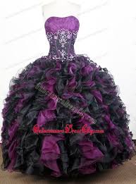 Appliques Purple And Black Ruched Sweet 16 Quinceanera Dresses Sweet 16 Dresses Cheap Quinceanera Dresses Purple And Black Dress