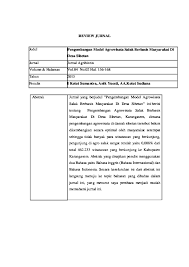 Contoh resume jurnal bahasa inggris. Pdf Review Jurnal Pengembangan Model Agrowisata Salak Berbasis Masyarakat Di Desa Sibetan Agus Ardina Academia Edu
