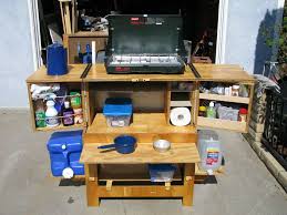 diy camping kitchen homemade trailer