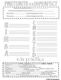 Preterite Vs Imperfect Simba Cheated Graphic Organizer Im Not Perfect Graphic Organizers Preterite